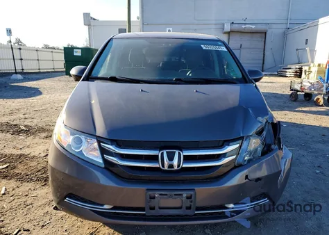 2014 Honda Odyssey Ex z USA, uszkodzony, nr VIN 5FNRL5H44EB025267